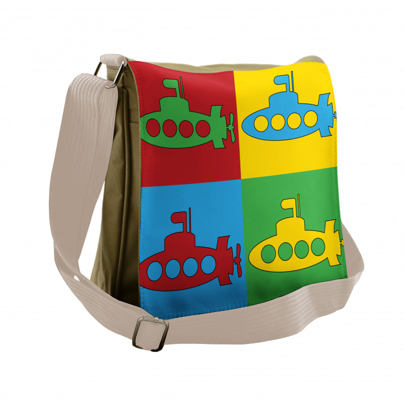 Nursery Pictogram Squares Messenger Bag