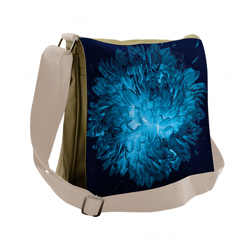 Luminous Chrysanthemum Art Messenger Bag