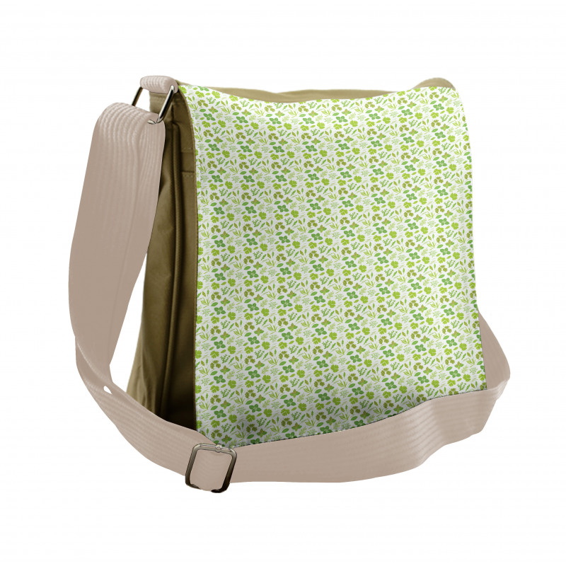 Leaves Rosemary Oregano Dill Messenger Bag