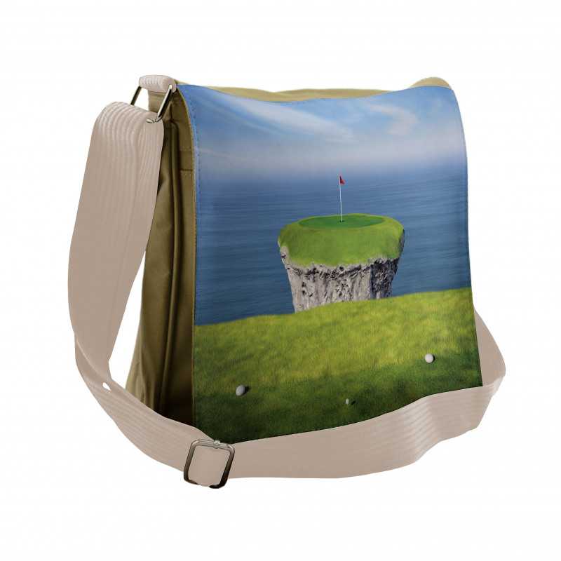 Scenic View of a Golf Link Messenger Bag