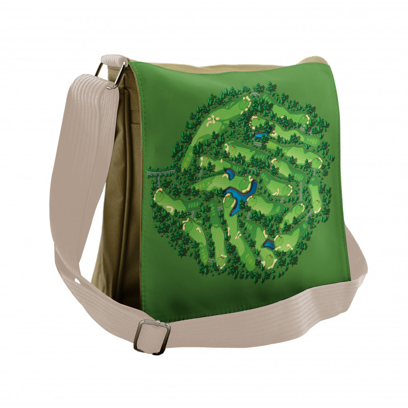 Setting with Water Hazards Messenger Bag