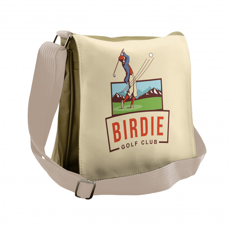 Birdie Golf Club Advertisement Messenger Bag