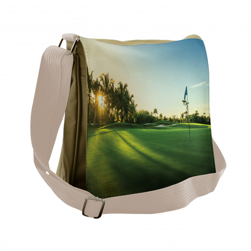 Countryside Sunset on Field Messenger Bag