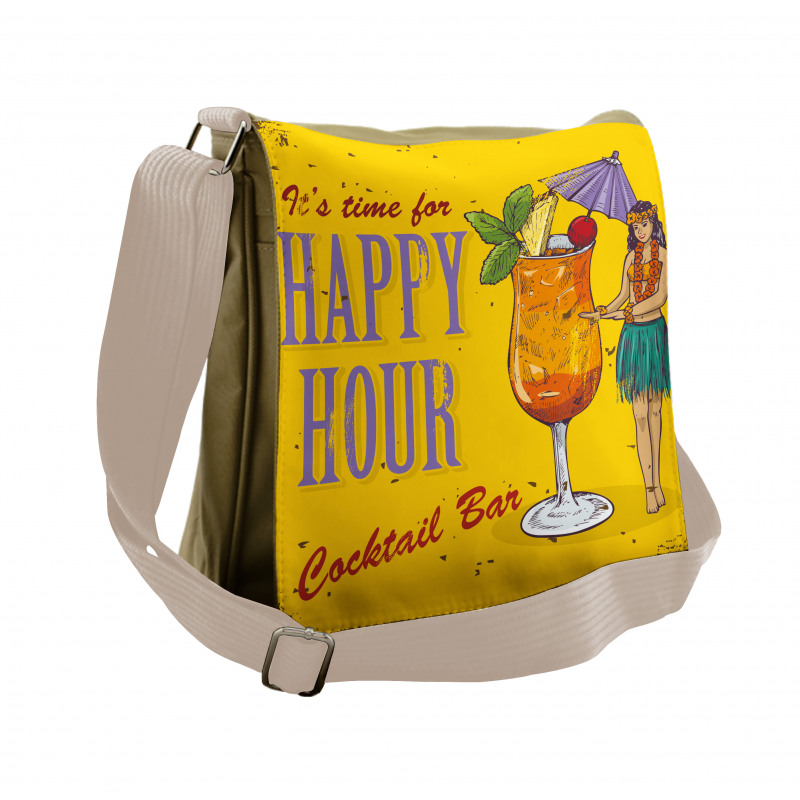 It is Time for Happy Hour Messenger Bag