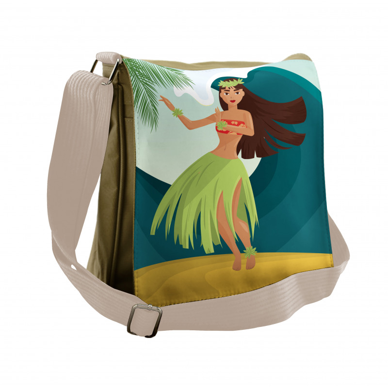 Aloha Palm Trees Summer Messenger Bag