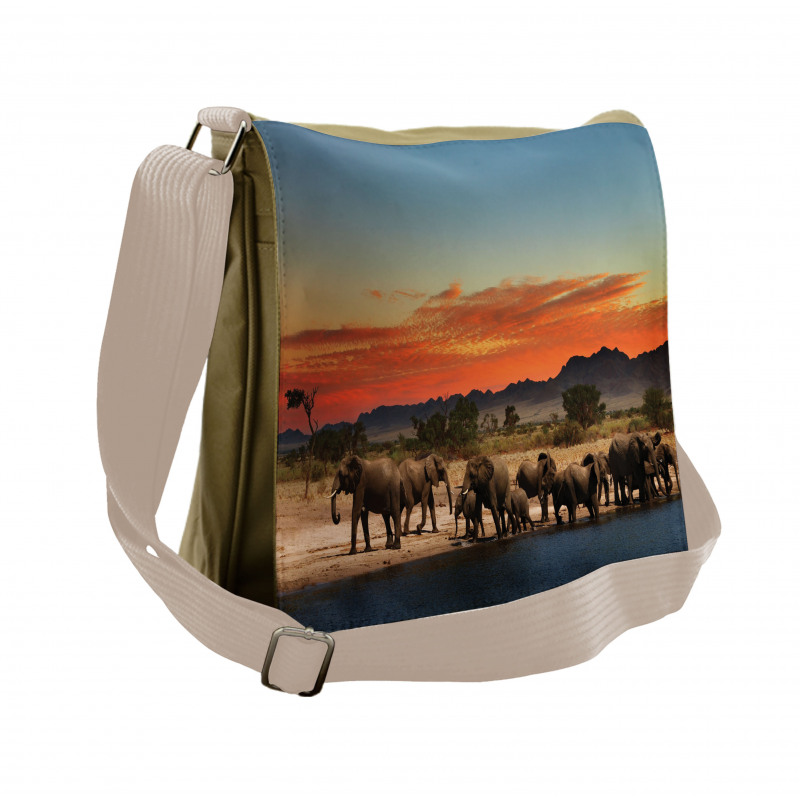 Safari Wildlife Messenger Bag