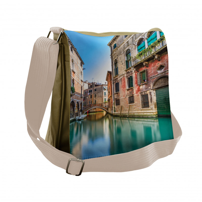 Italy City Water Canal Messenger Bag