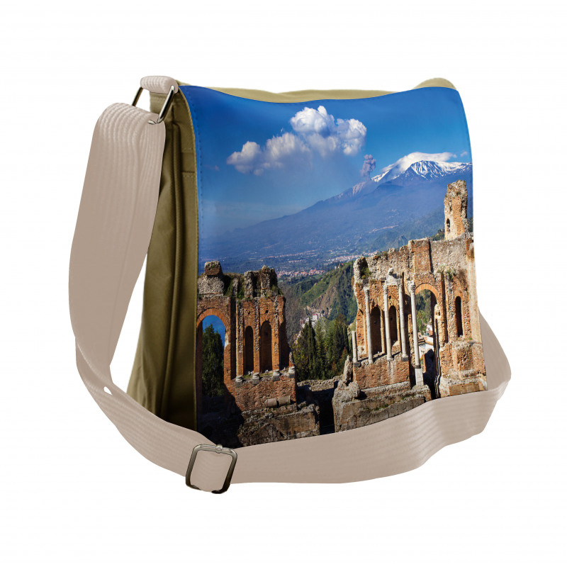 Greek Roman Ruins Landscape Messenger Bag