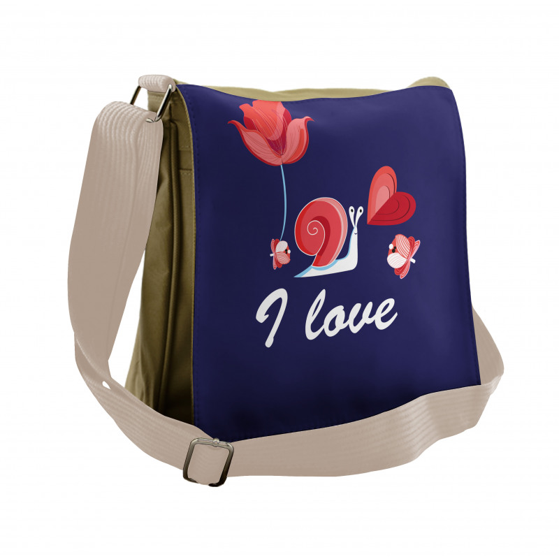 I Love You are My Home Theme Messenger Bag