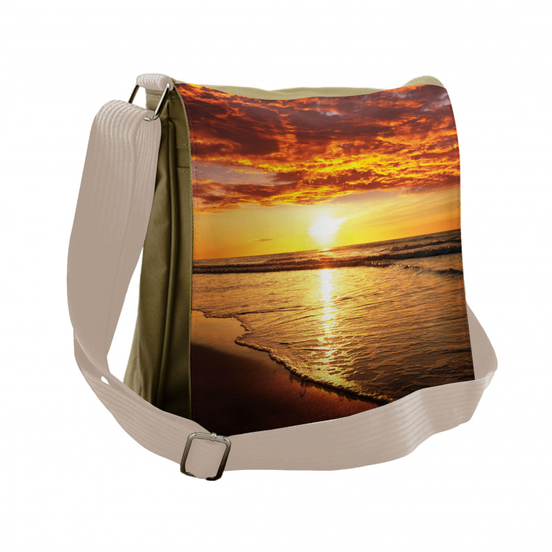 Beach Sunset Coast Messenger Bag