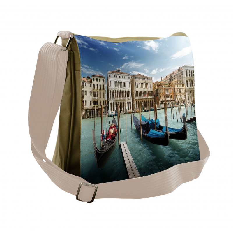 Gondolas Venetian Lagoon Messenger Bag