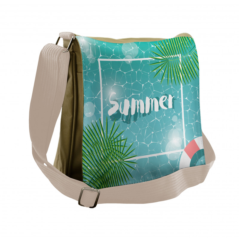 Tropical Summer Square Messenger Bag