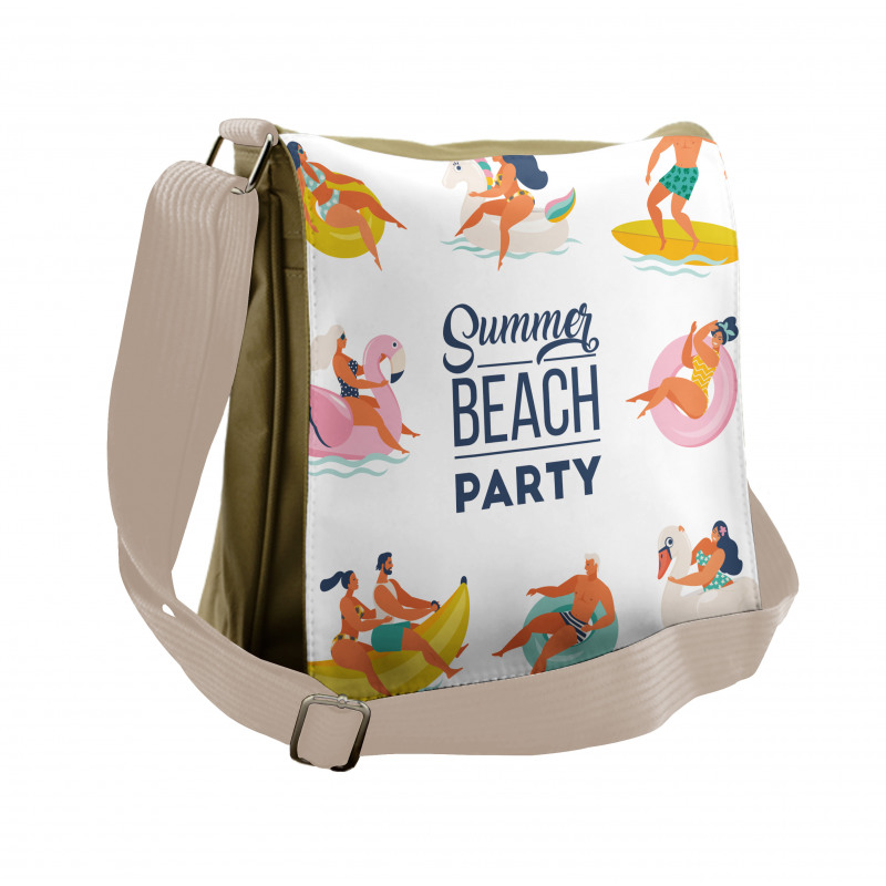 Doodle Summer Having Fun Messenger Bag