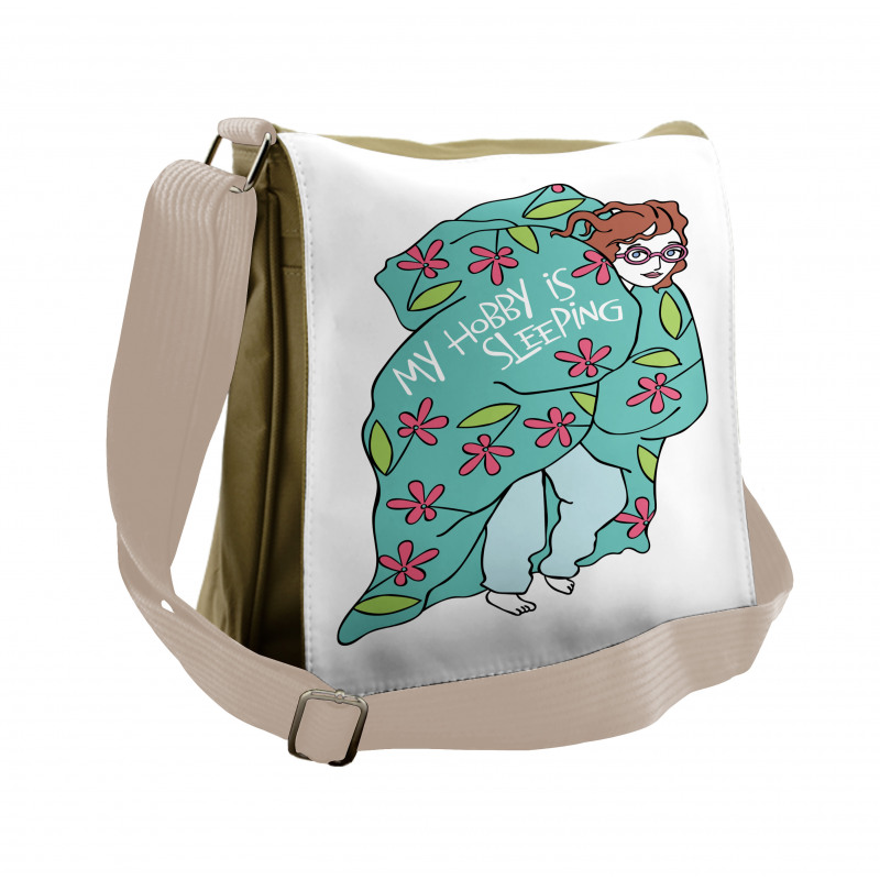 My Hobby is Sleeping Girl Messenger Bag