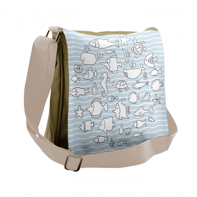 Nursery Underwater Life Messenger Bag