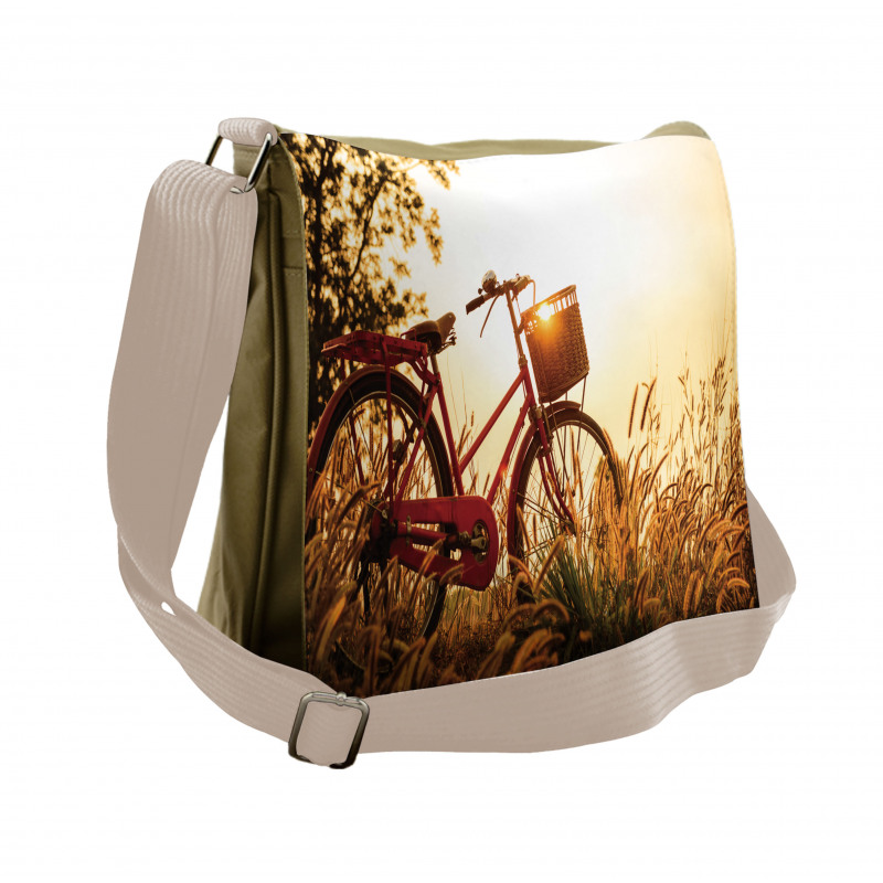 Bike in Sepia Tones Rural Messenger Bag