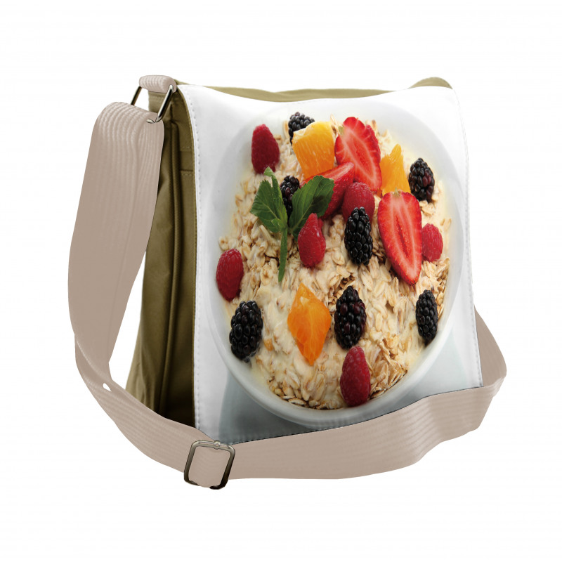 Fresh Fruits and Porridge Messenger Bag