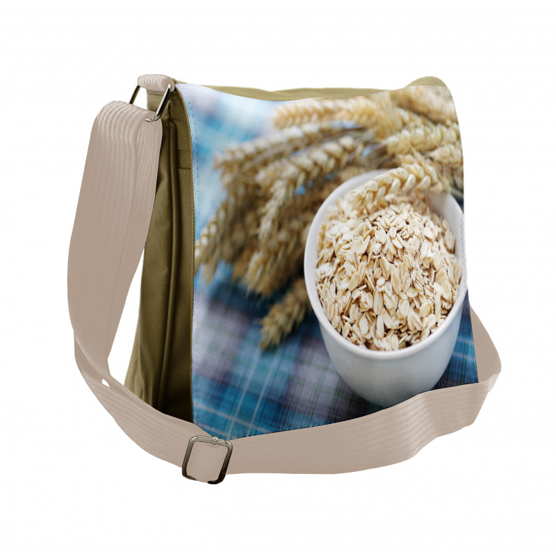 Bowl Full of Oats Photo Messenger Bag