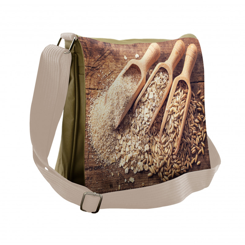 Oat Flakes Seeds and Bran Messenger Bag