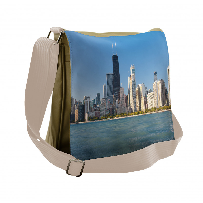 Panorama of Skyscrapers Messenger Bag