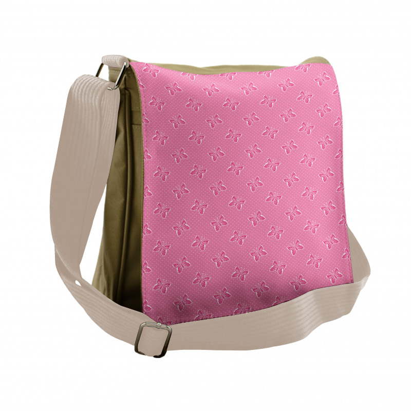 Spots Butterflies Messenger Bag