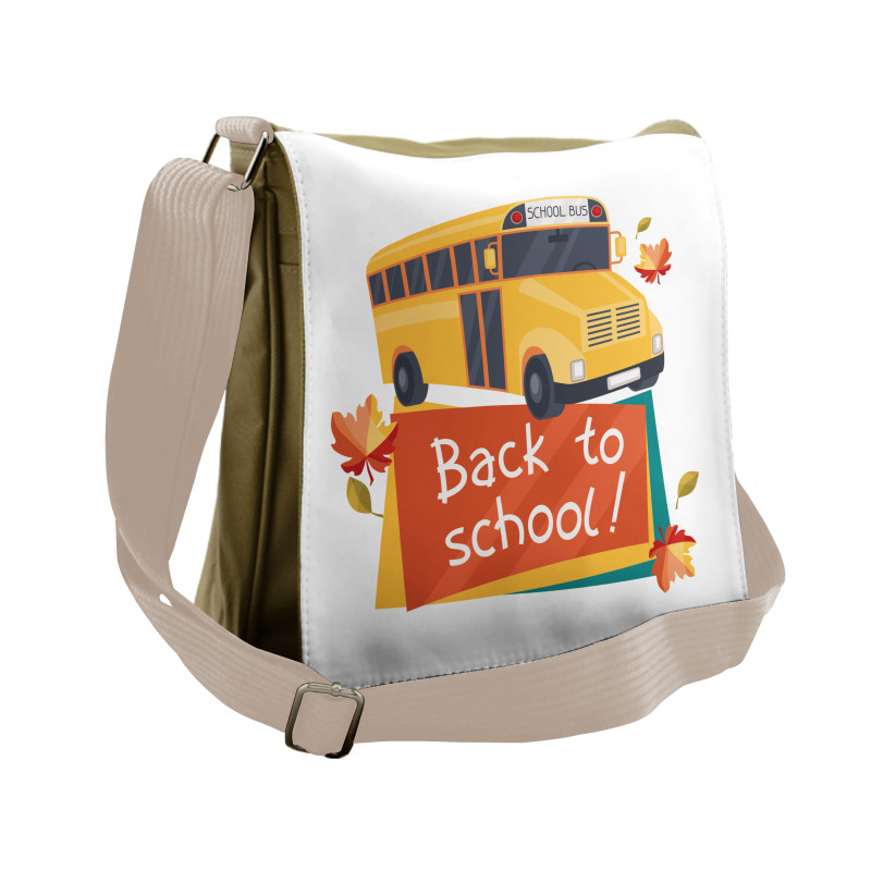 Back to School Subject Messenger Bag