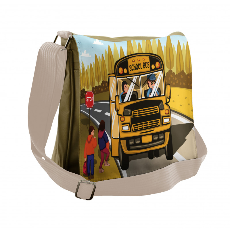 Going on the Bus Trees Messenger Bag