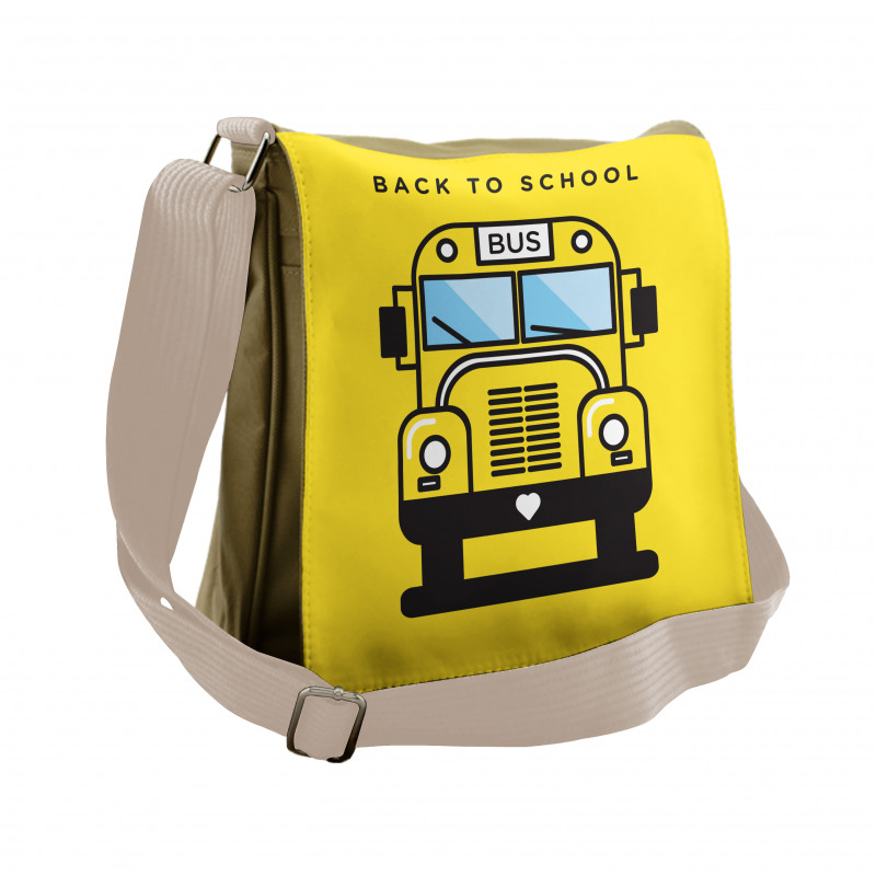 Funky Vehicle Graphic Messenger Bag