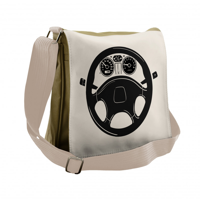 Steering Wheel Auto Tool Race Messenger Bag