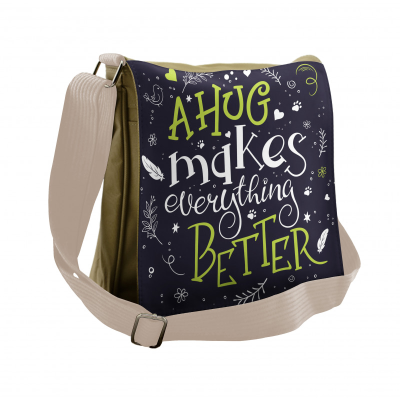 Hug Makes Everything Better Messenger Bag