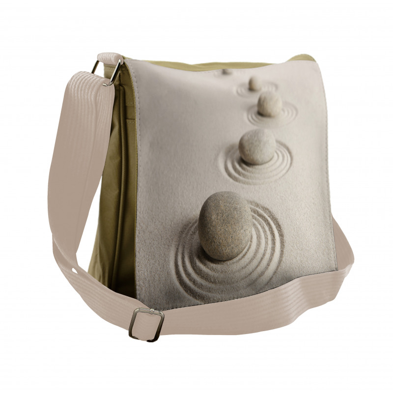 Stone Path on Sand Wave Hits Messenger Bag