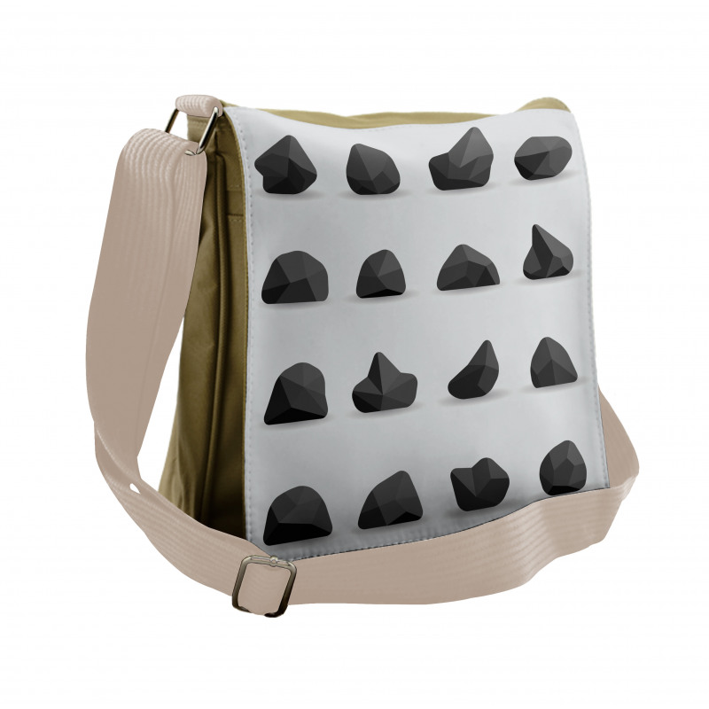 Disparate Sizes and Shapes Messenger Bag