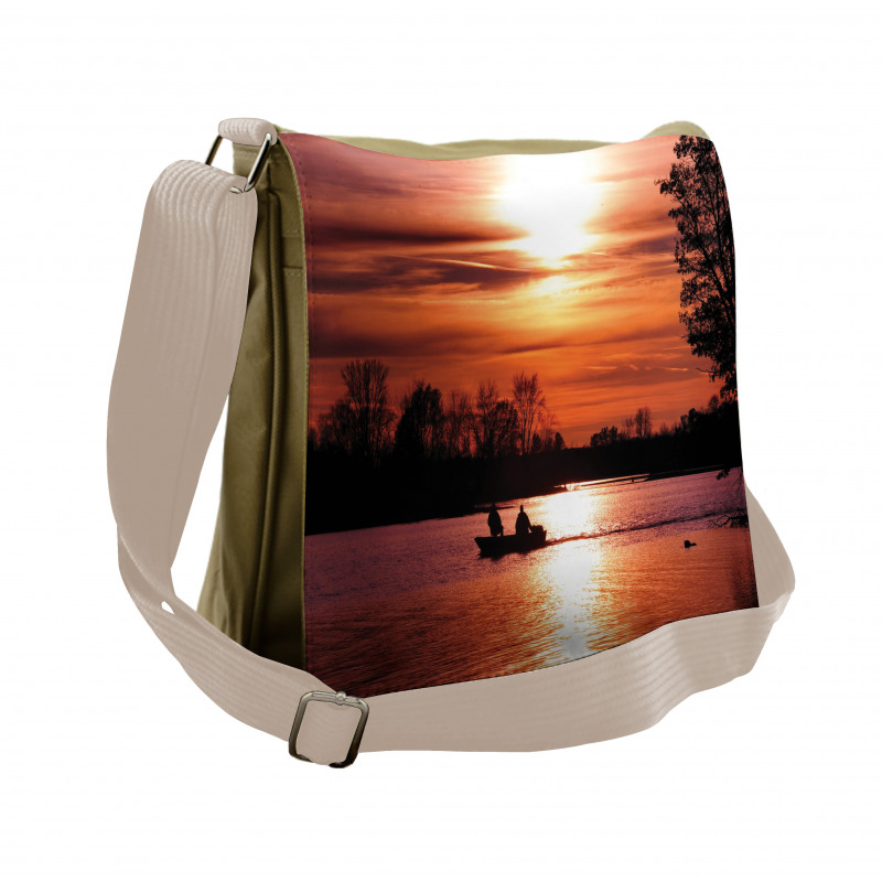 Dramatic Sunset at Waller Messenger Bag