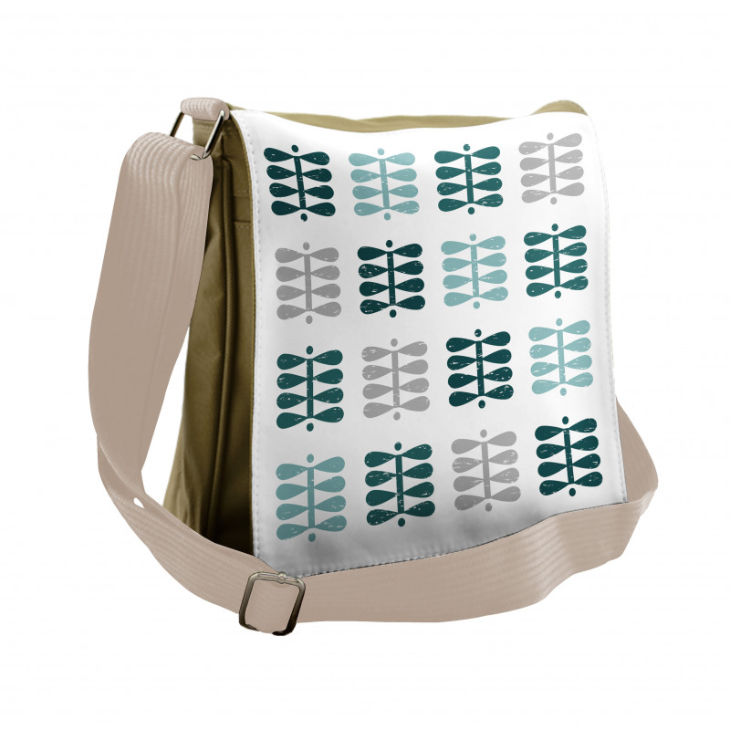 Simple Repeated Backdrop Messenger Bag