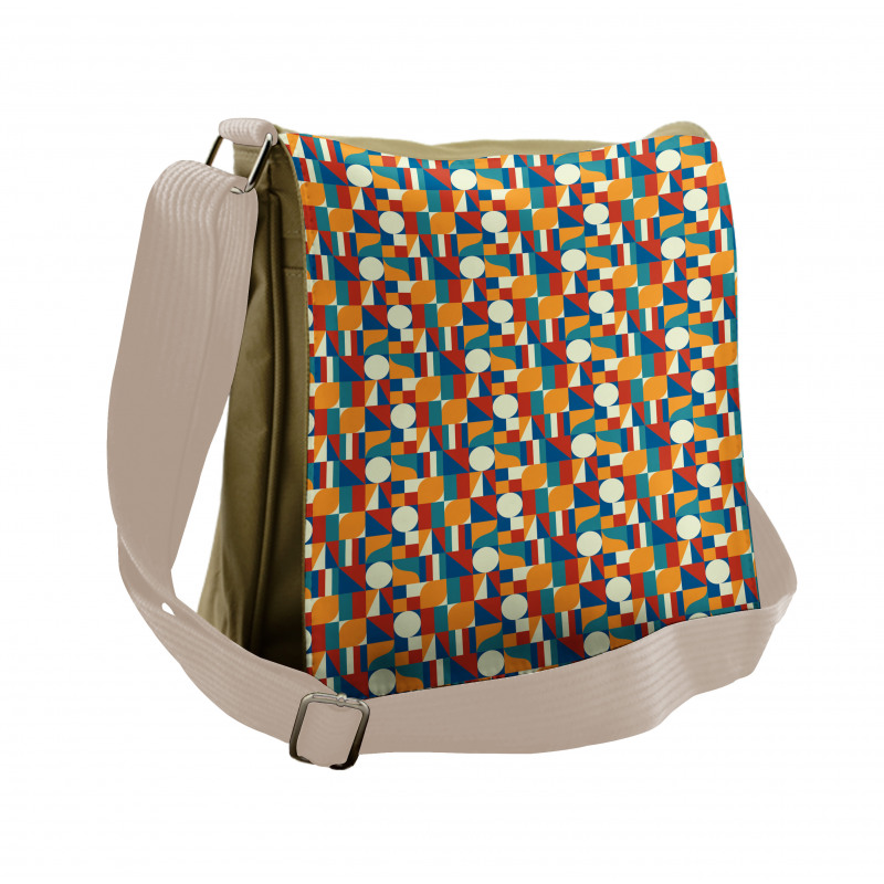 Geometric Modern Art Messenger Bag