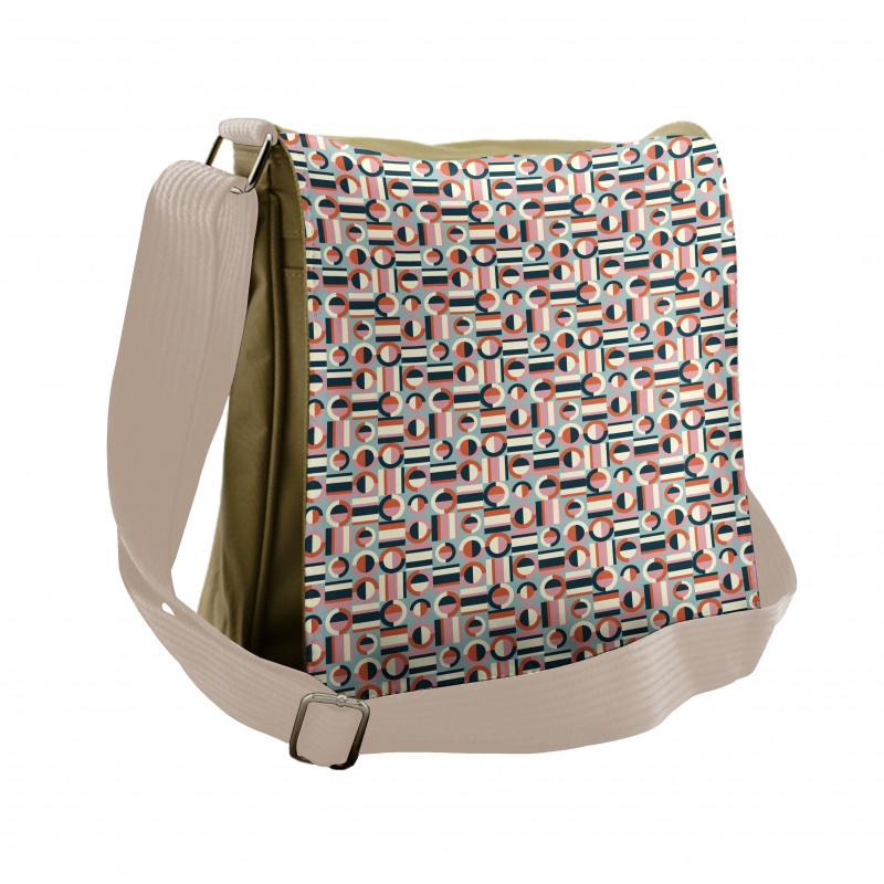 Square and Bisected Messenger Bag