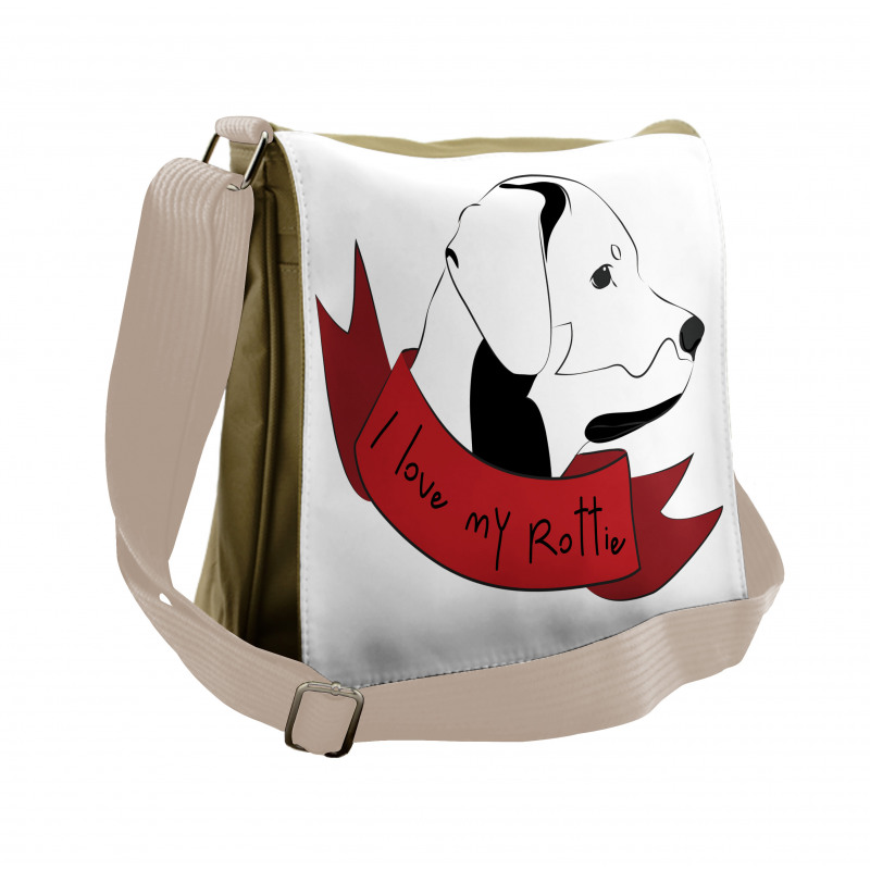 I Love My Rottie Doodle Messenger Bag