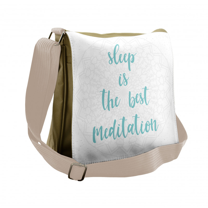 Sleep is the Best Wording Messenger Bag