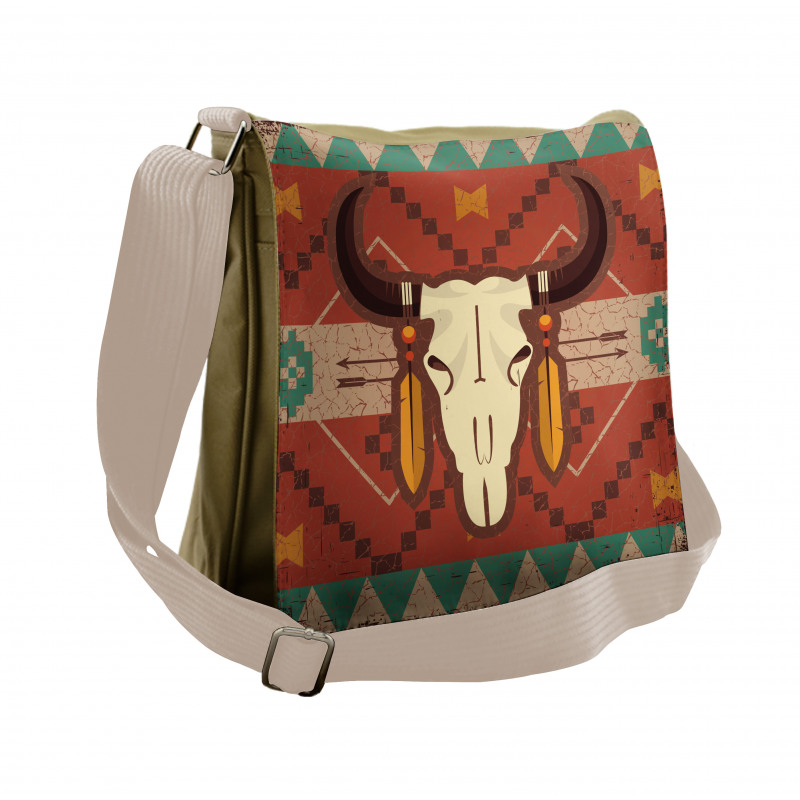 Bull Head Messenger Bag