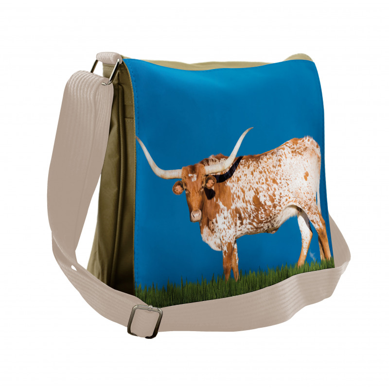 Female Cow and Open Sky Messenger Bag