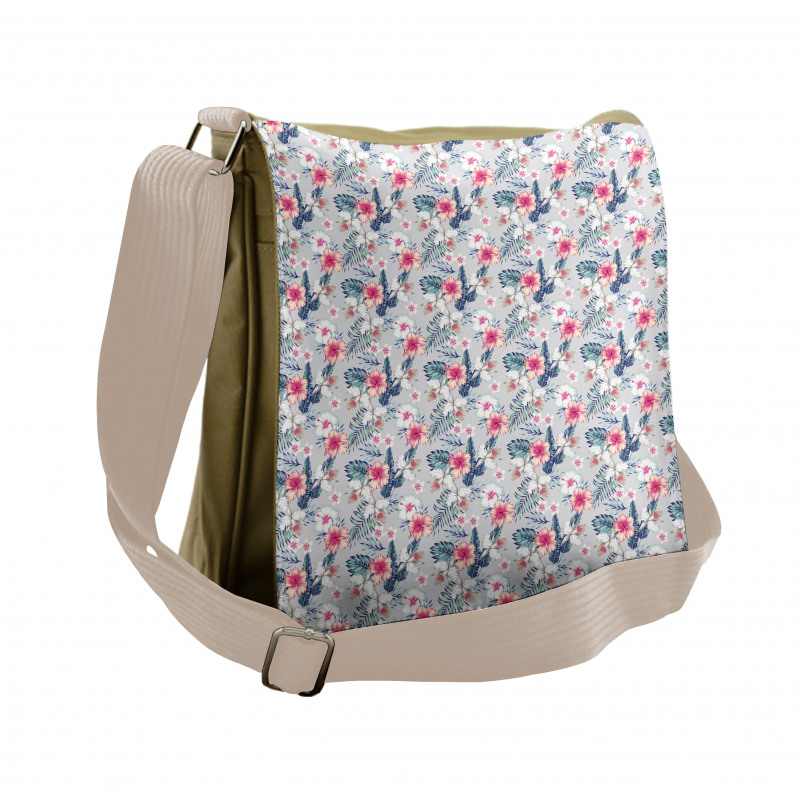 Hawaiian Botanical Messenger Bag