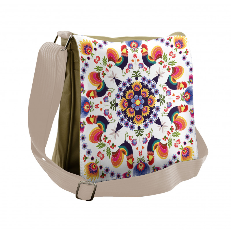 Folkloric Flowers Messenger Bag