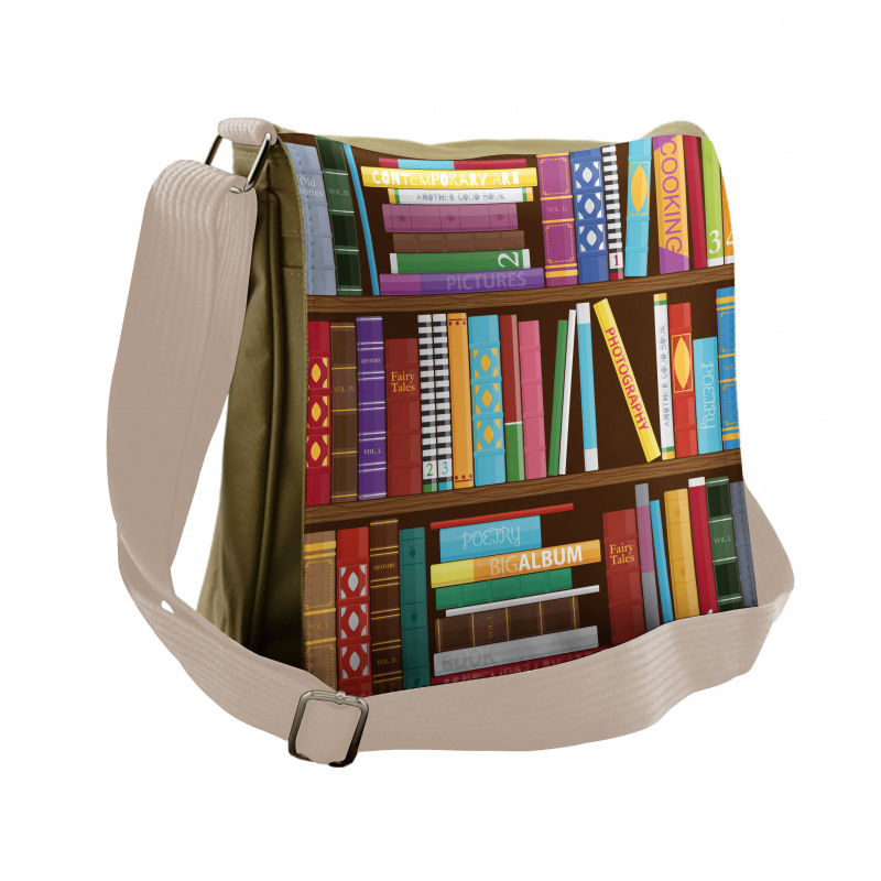 Different Subjects Books Messenger Bag