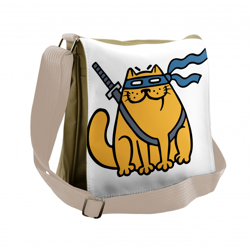 Hero Pet with Blindfold Messenger Bag