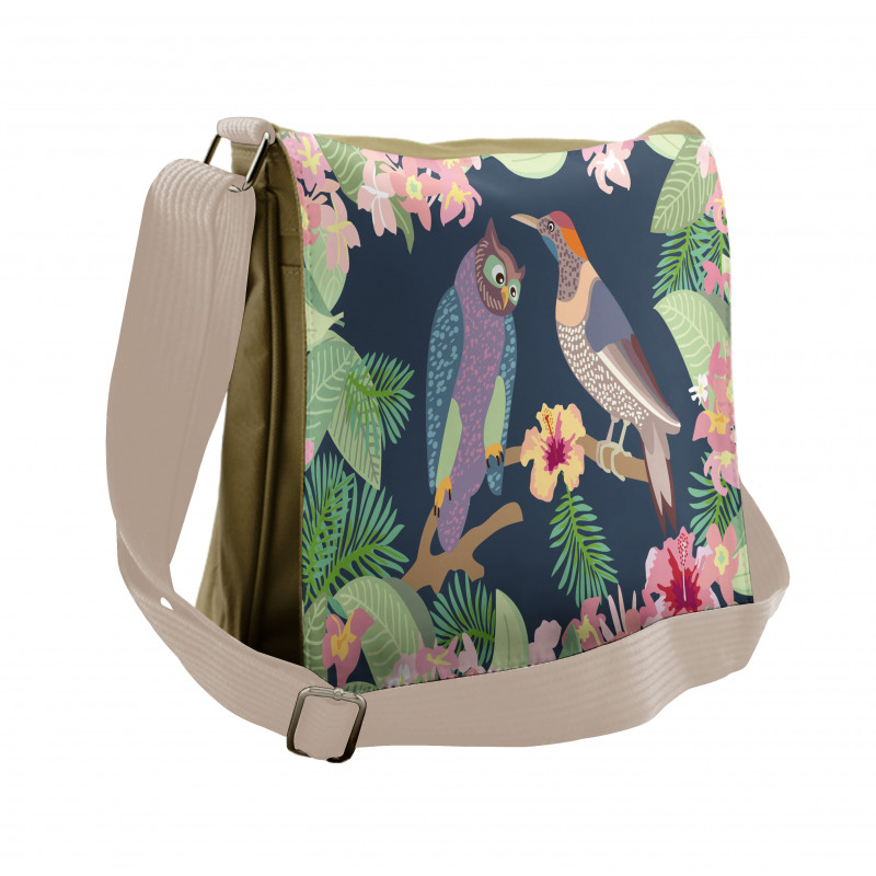 Exotic Birds Owl Avian Messenger Bag