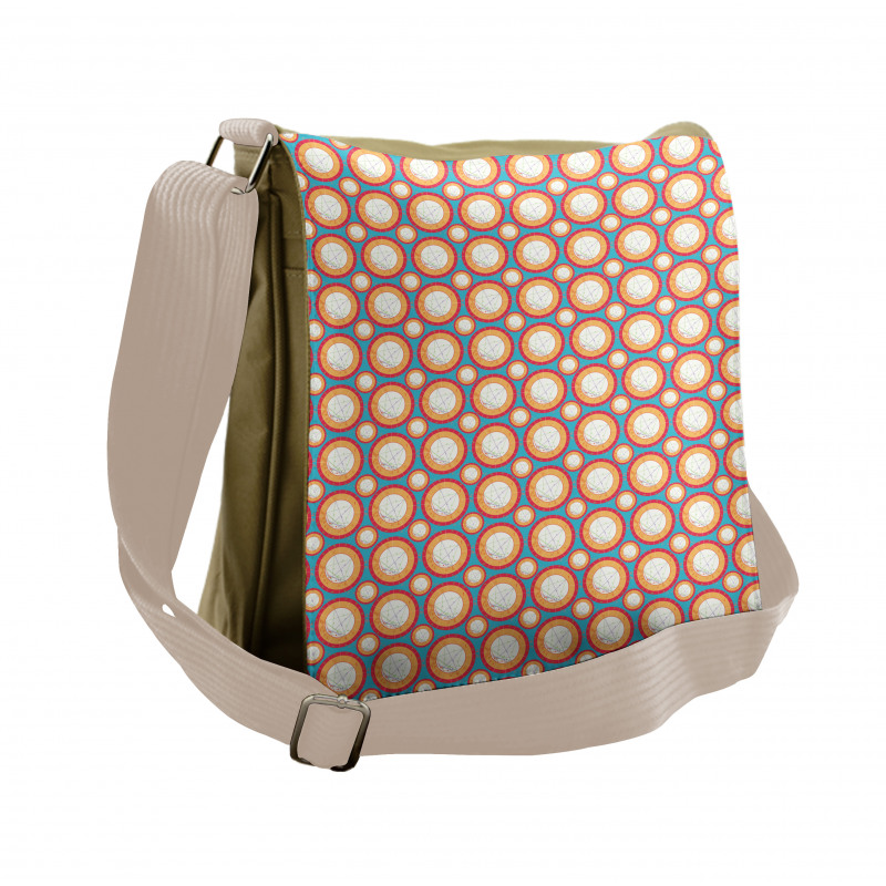 Natal Astrological Pattern Messenger Bag