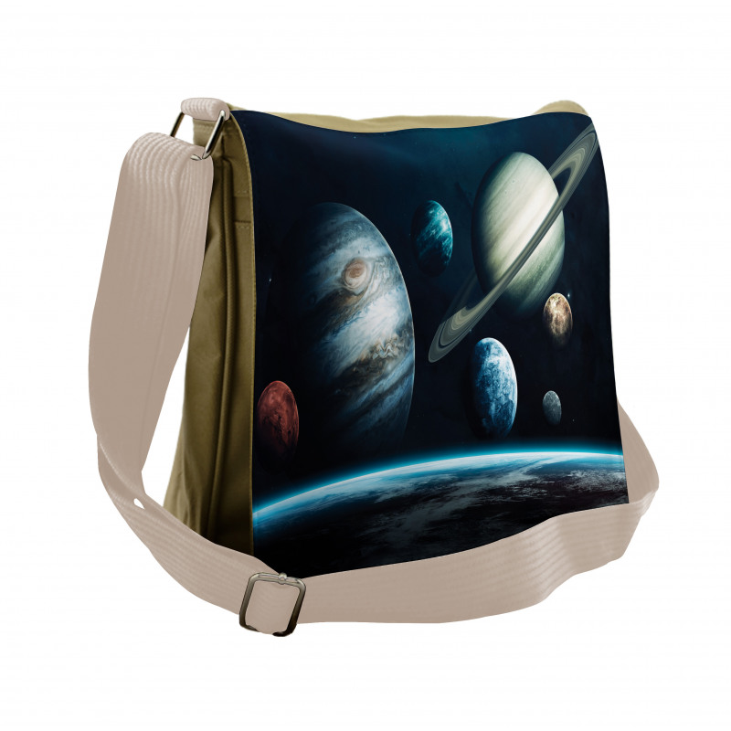 Planets of the Solar System Messenger Bag