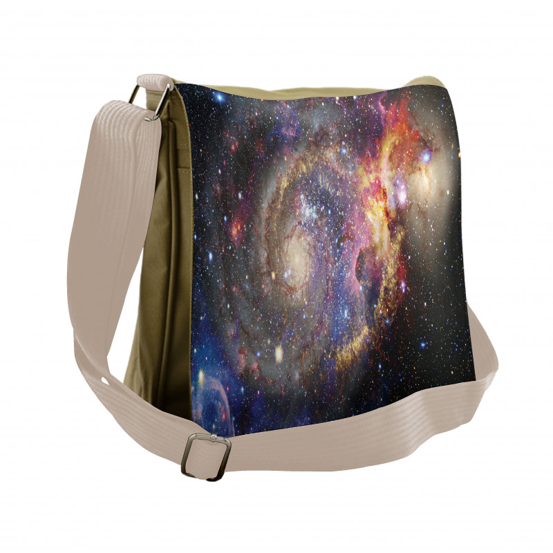 Cosmic Sky Color Transitions Messenger Bag