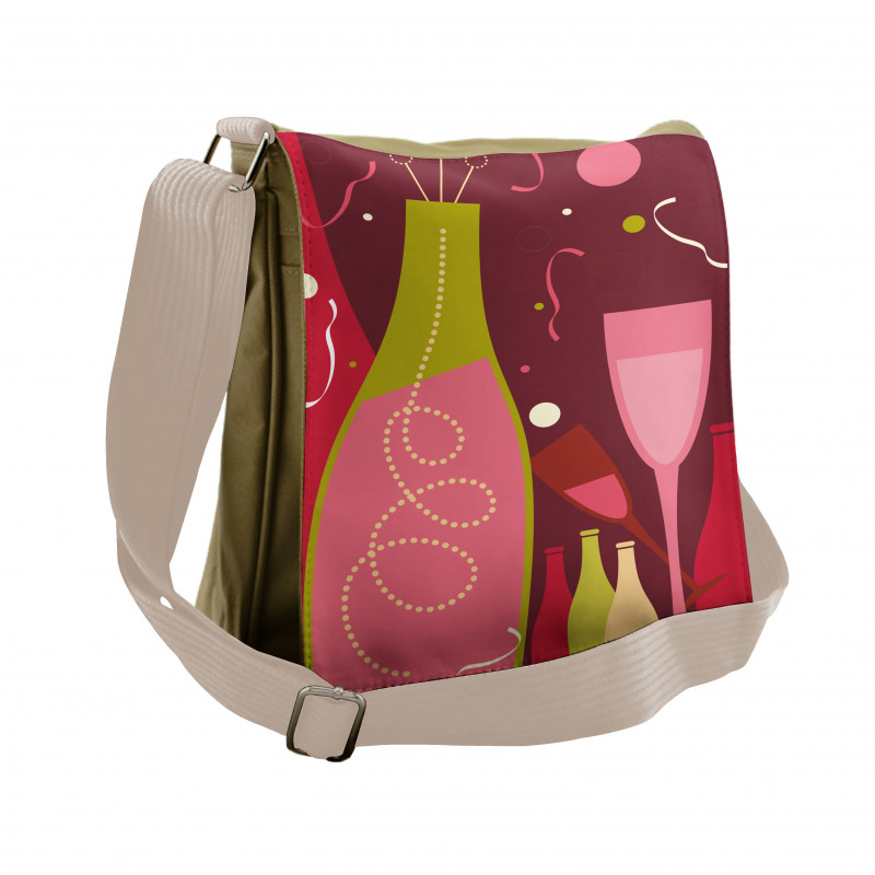 Champagne Drinks Messenger Bag