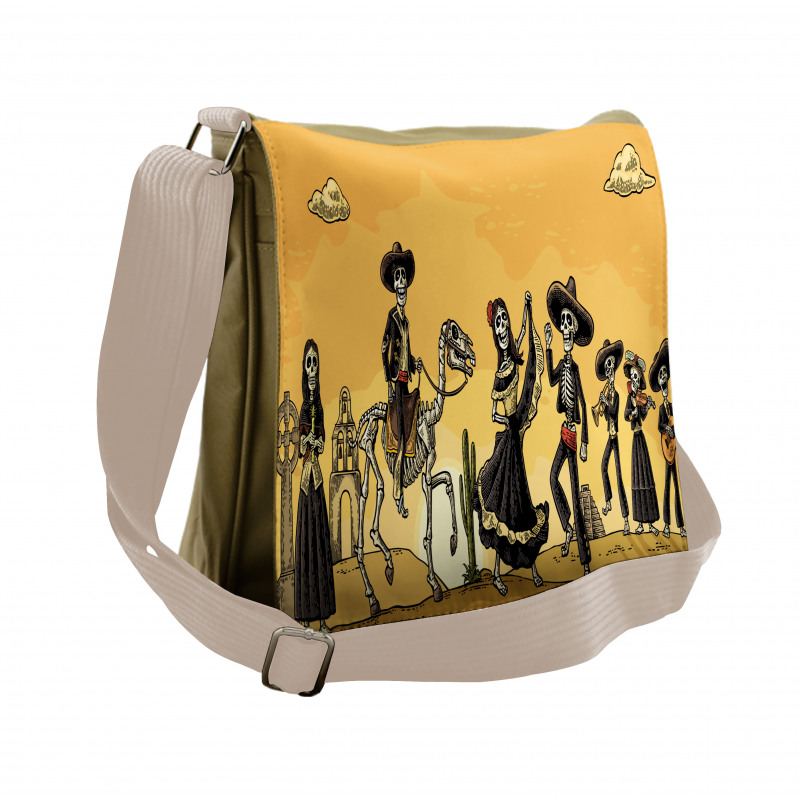 Skeletons Dance Messenger Bag